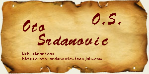 Oto Srdanović vizit kartica